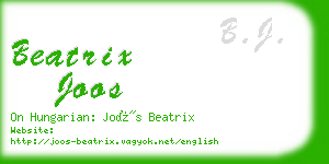 beatrix joos business card